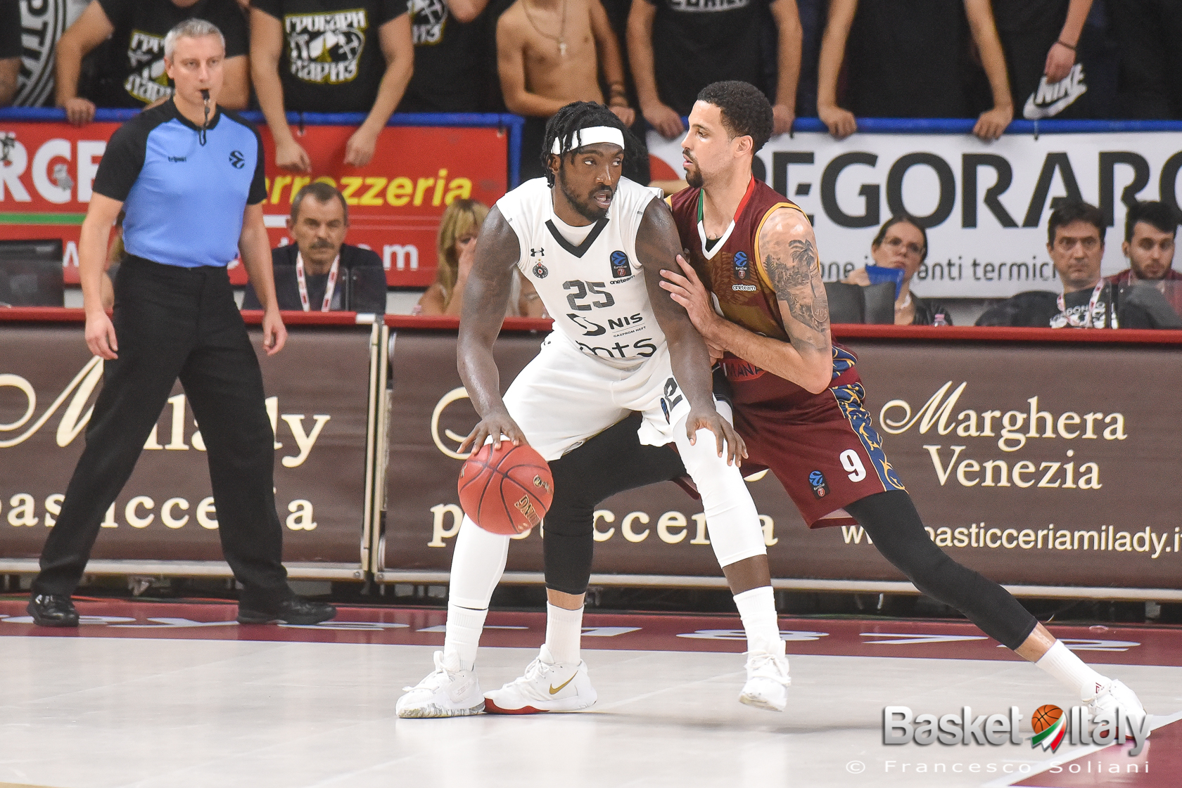 EuroCup – La Reyer dura un tempo, il Partizan con super Rashawn Thomas dilaga nella ripresa